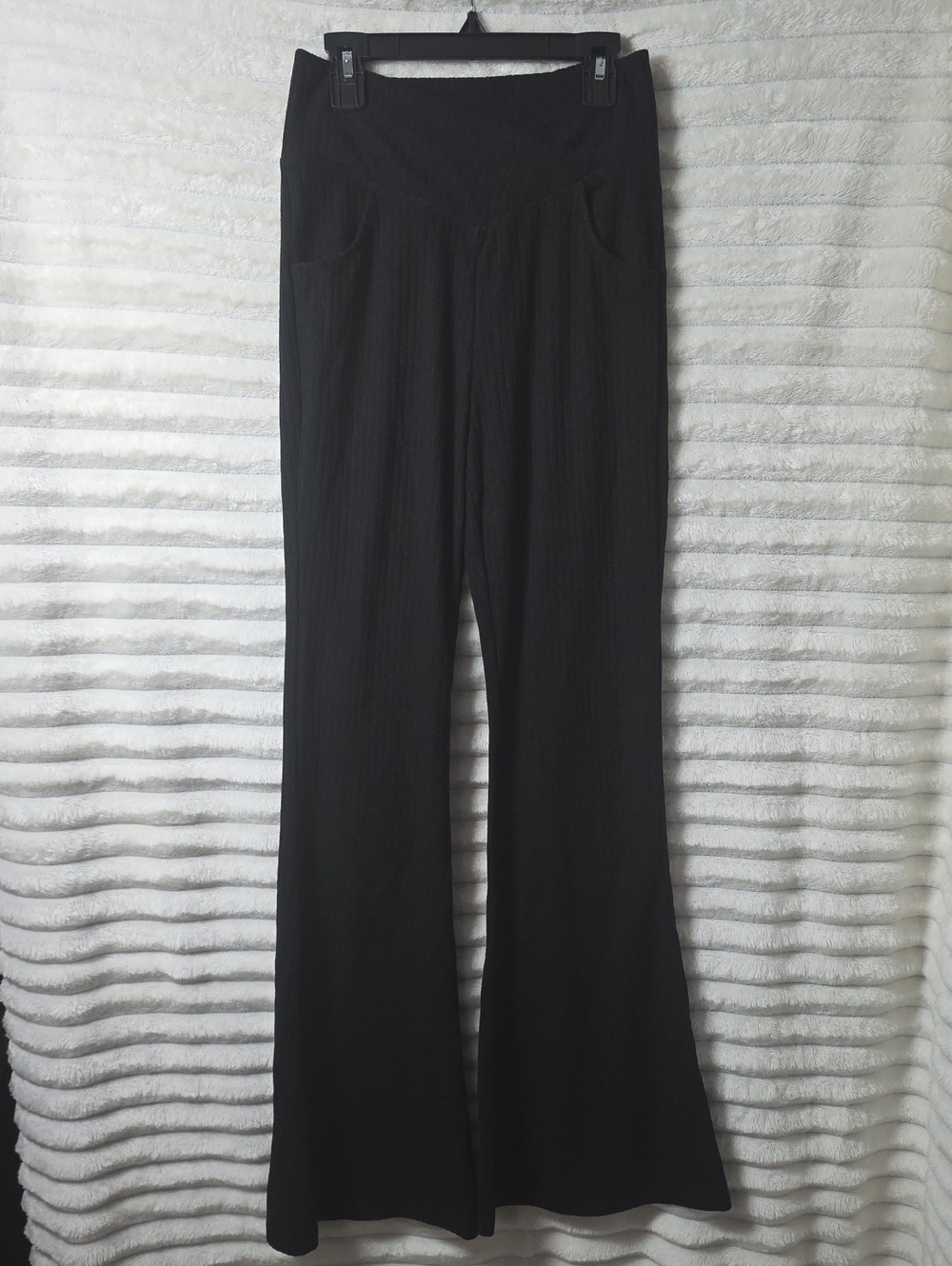 0584 Halara Black Wide-Leg Pants - Comfortable Everyday Style‎